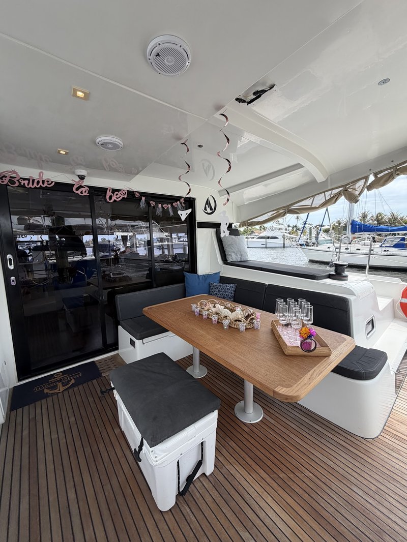 LunaCat's interior decorated for a celebration